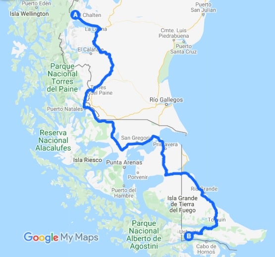 south-patagonia-road-trip-map